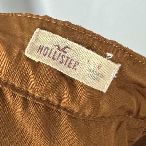 Hollister Brown Patchwork Faux Suede Mini Skirt 0 - Picture 5 of 5